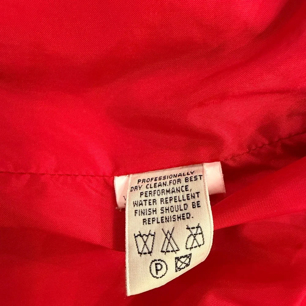 Eddie Bauer Women’s Red Utility Jacket – Medium Petite – Plaid Fleece Lined - Picture 4 of 6